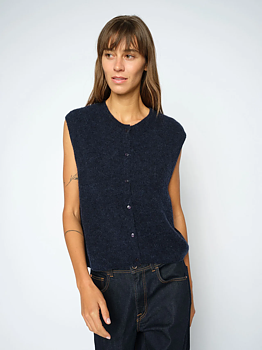 Mos Mosh Almine Thora Knit Vest Navy