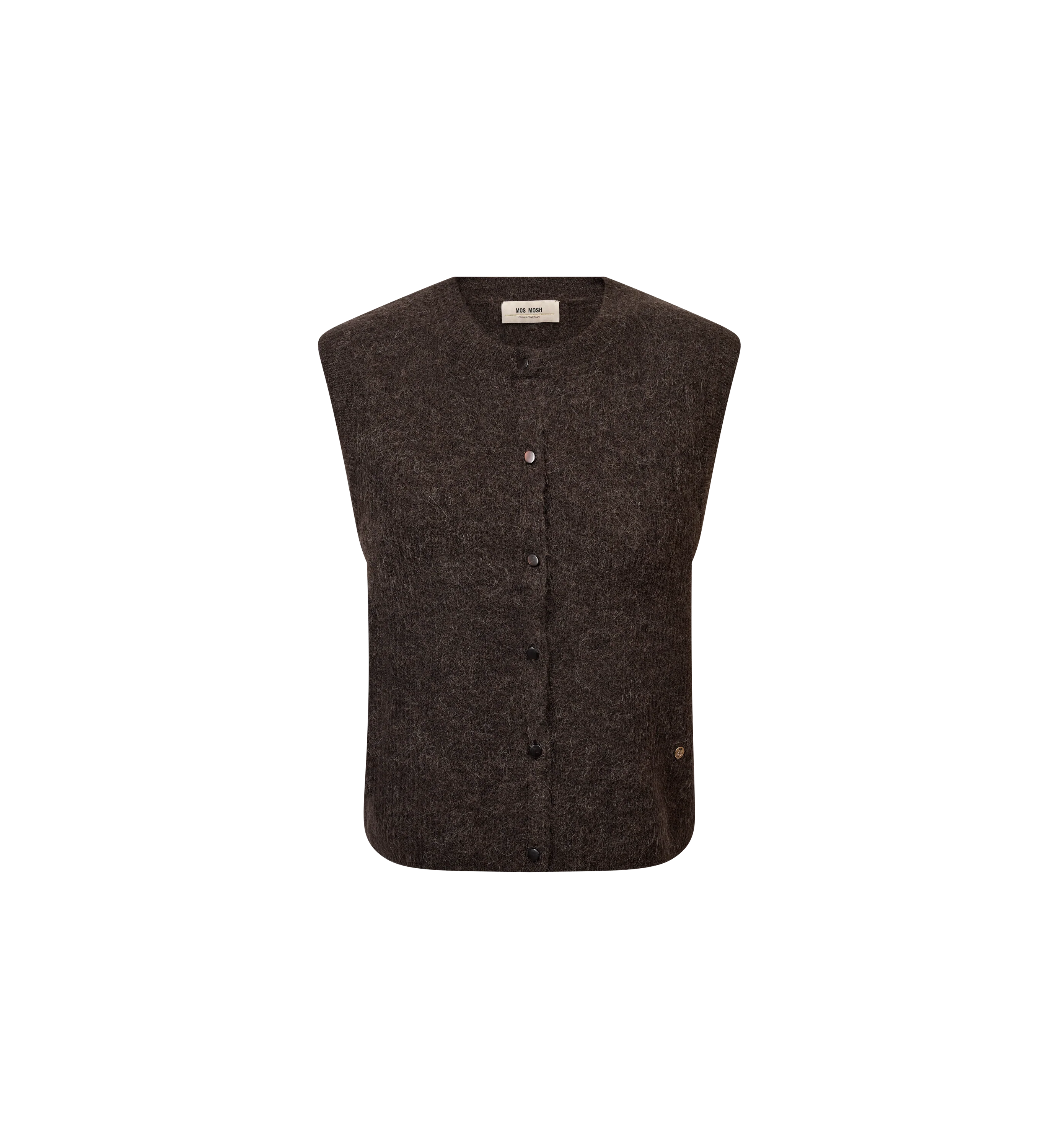 Mos Mosh Almine Thora Knit Vest Brown