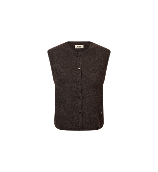 Mos Mosh Almine Thora Knit Vest Brown