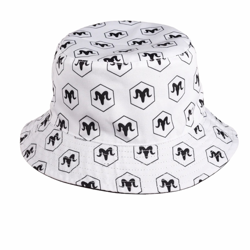 Ramrods Hat Bucket Reversible Black and White  - 2