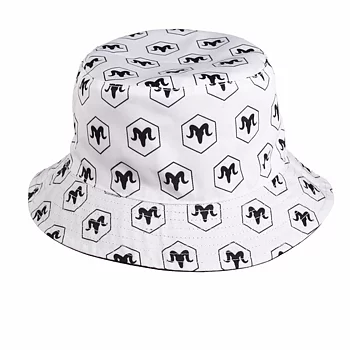Ramrods Hat Bucket Reversible Black and White 