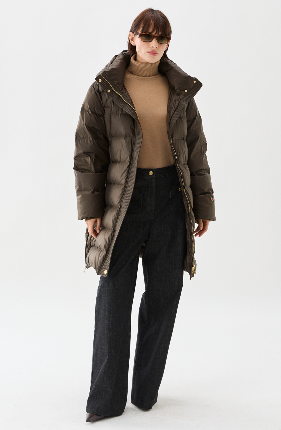 Busnel Flisa Down Coat, Brown