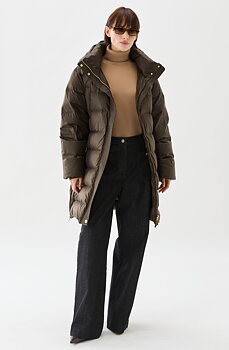 Busnel Flisa Down Coat, Brown