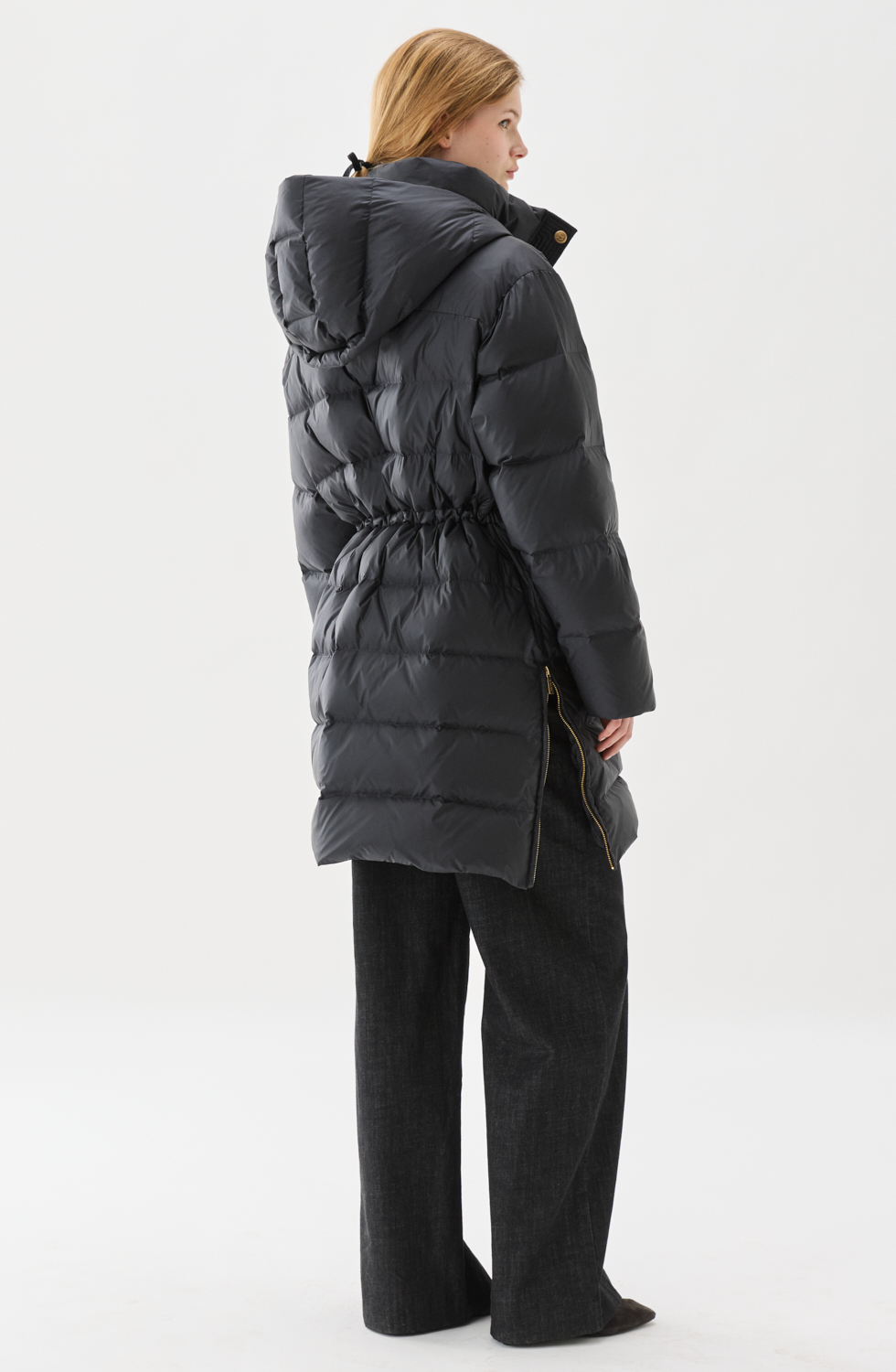 Busnel Flisa Down Coat, Black - 2