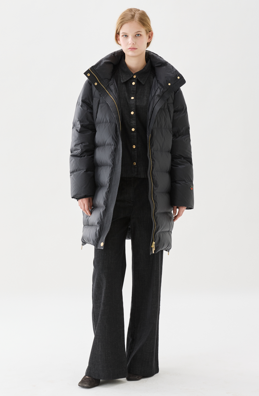 Busnel Flisa Down Coat, Black - 7