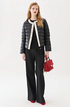 Busnel Indiana Down  Jacket, Black/ Silver birch