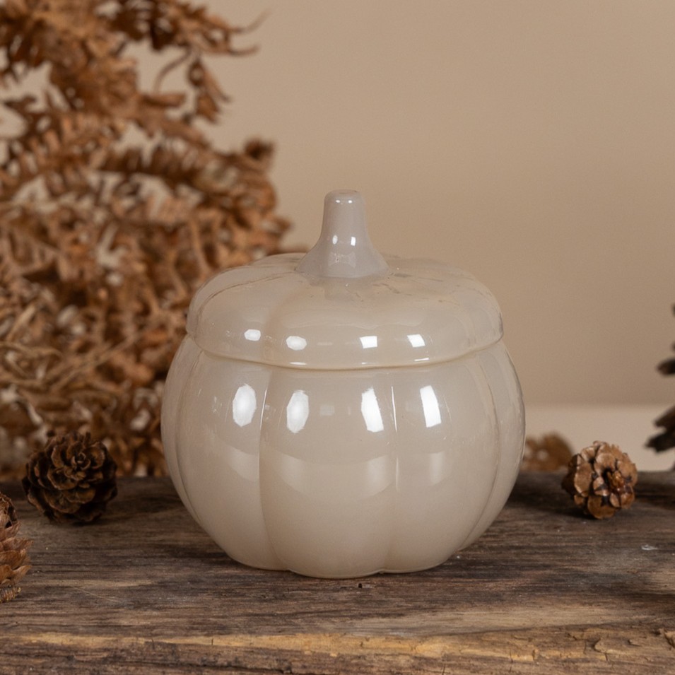 Pumpa Skål med Lock - Beige