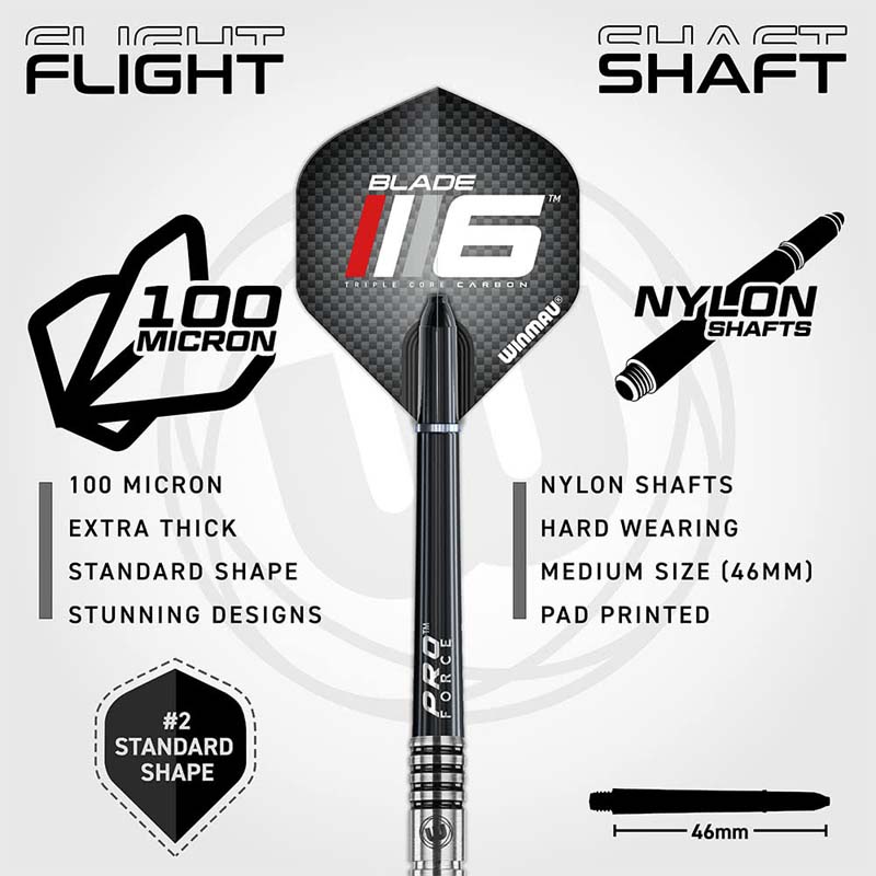 Winmau Blade 6 TC Surround Dart Set - 8