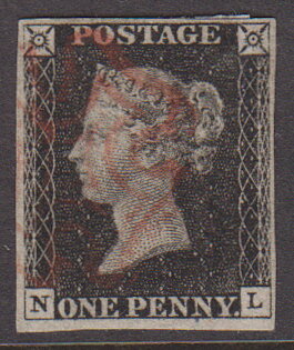 GB Mi 1, One Penny Black ⊙