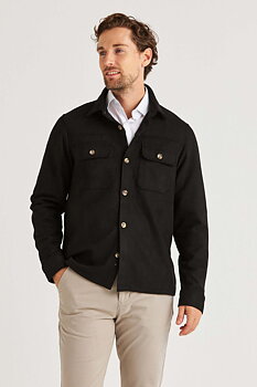  Overshirt svart från Peter Adams