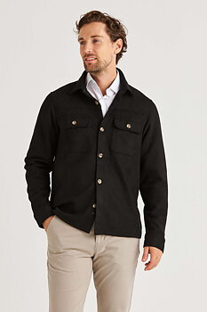 Overshirt svart från Peter Adams