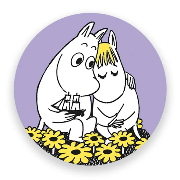 Mumin magnet - Mumintrollet & Snorkfröken