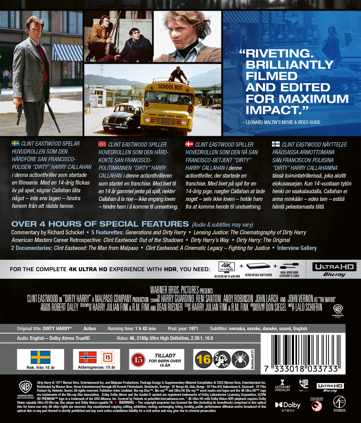 Dirty Harry (4K UItra HD) - 2