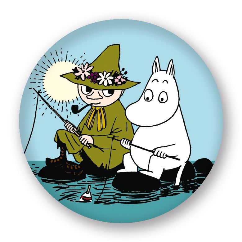 Mumin magnet - Mumin & Snusmumriken fiskar