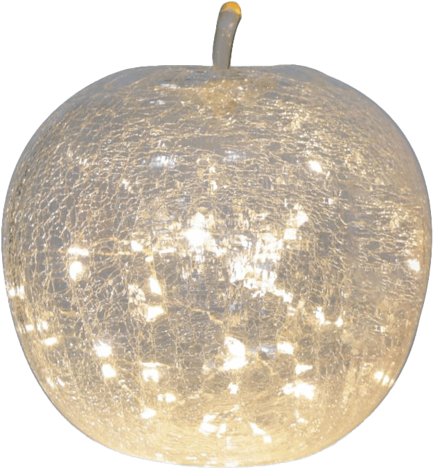 Bordslampa Äpple Glas - Klar - Timer/Dimmer - 22x20 cm - 2