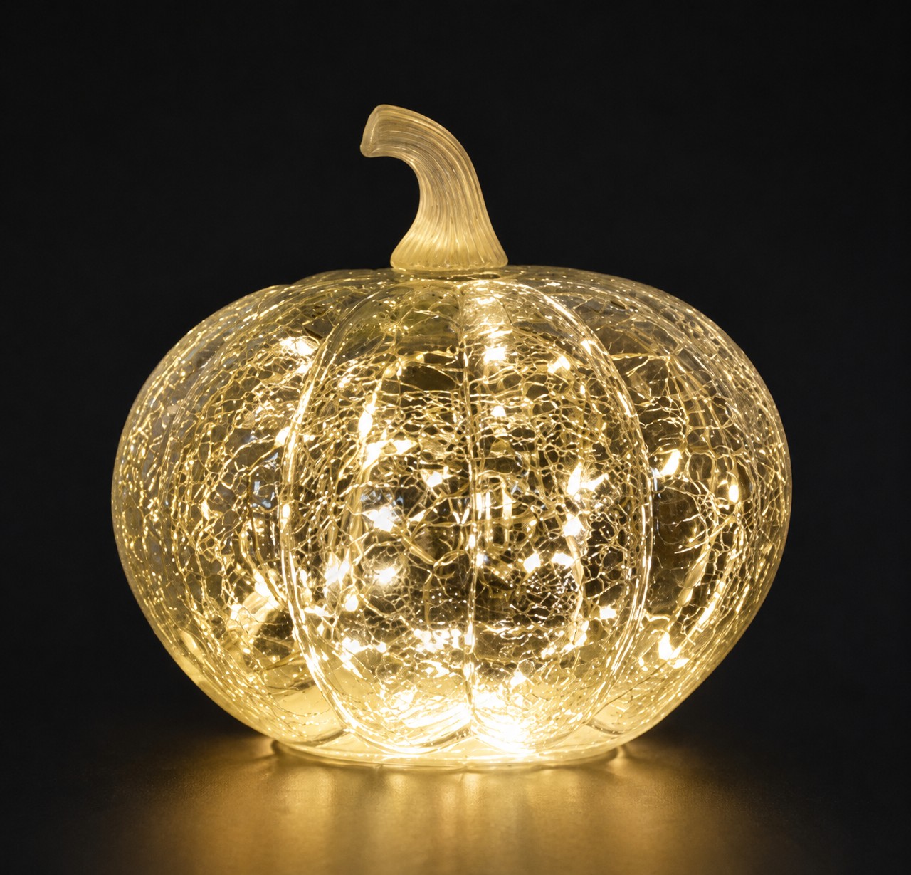 Bordslampa Pumpa Glas Klar - Timer/Dimmer - 18x18 cm - 2