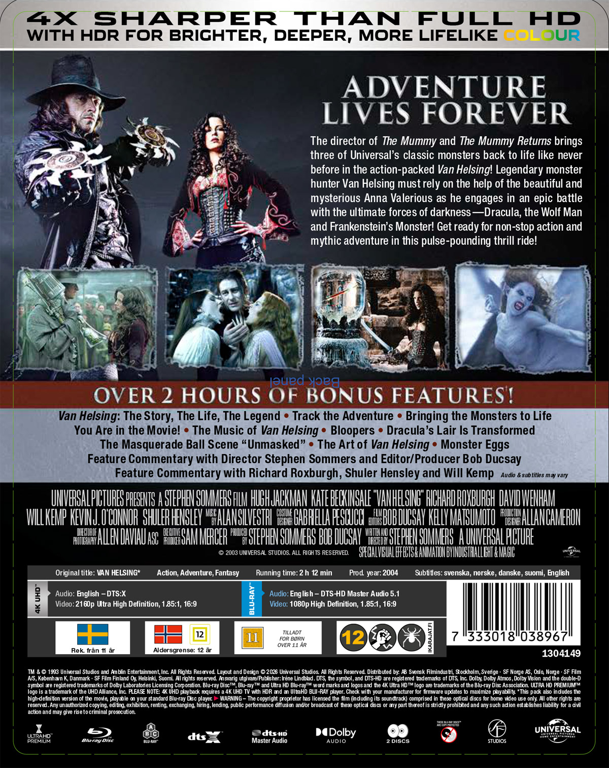 Van Helsing (Limited Edition Steelbook) (4K Ultra HD + Blu-ray) - 2
