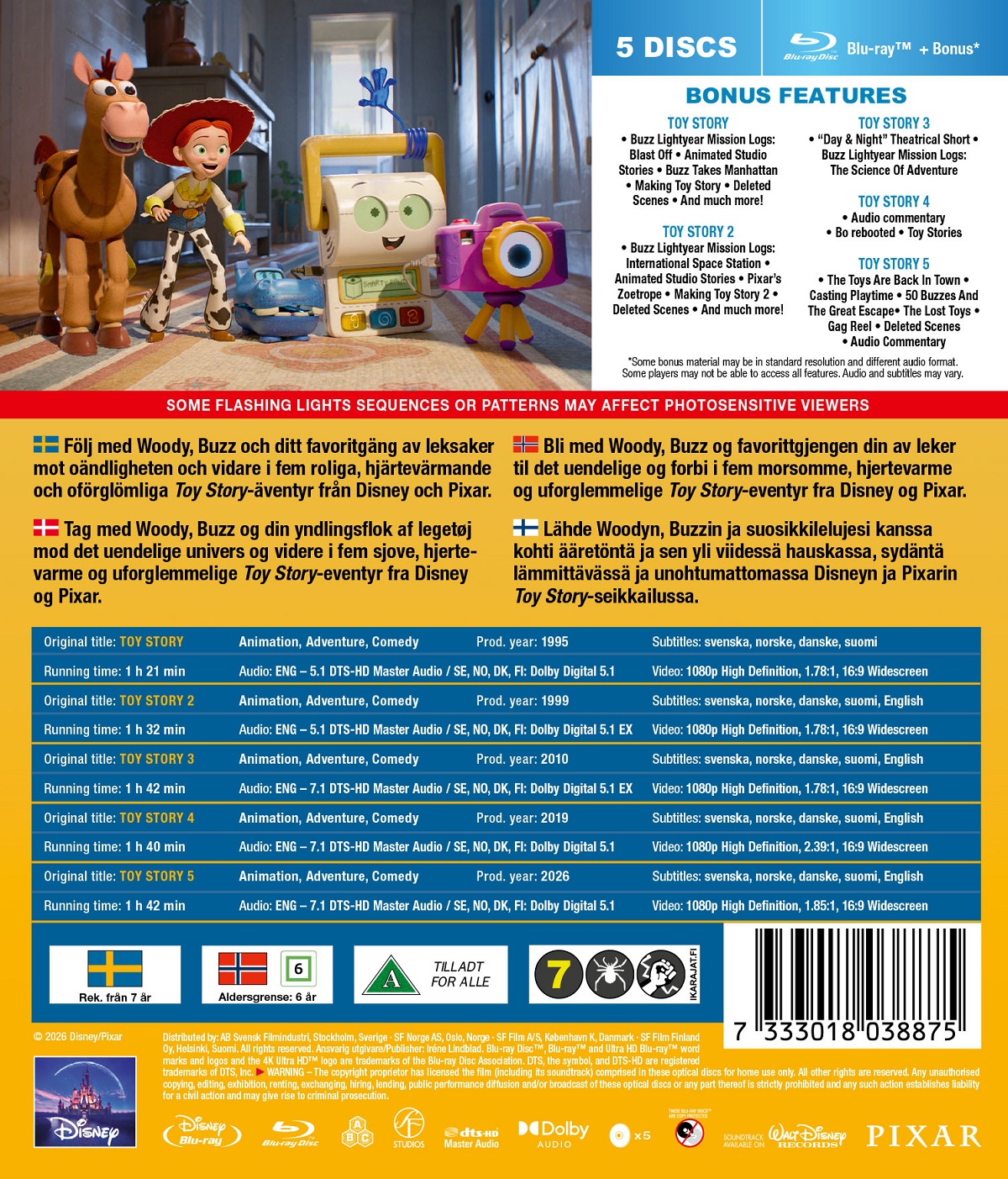 Toy Story 5-Movie Collection (Blu-ray) - 2