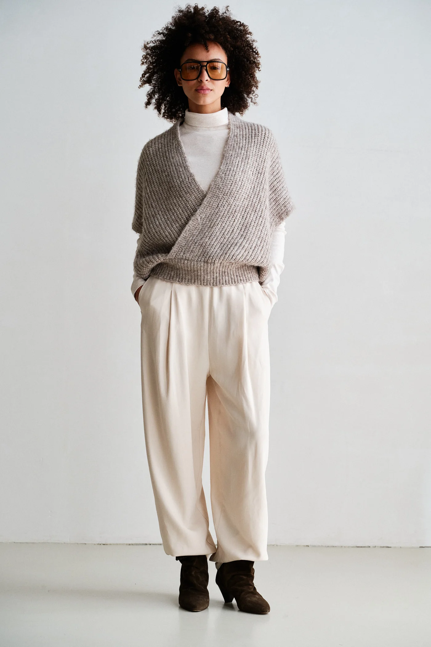 PENN&INK Jumper Brown Melange - 3