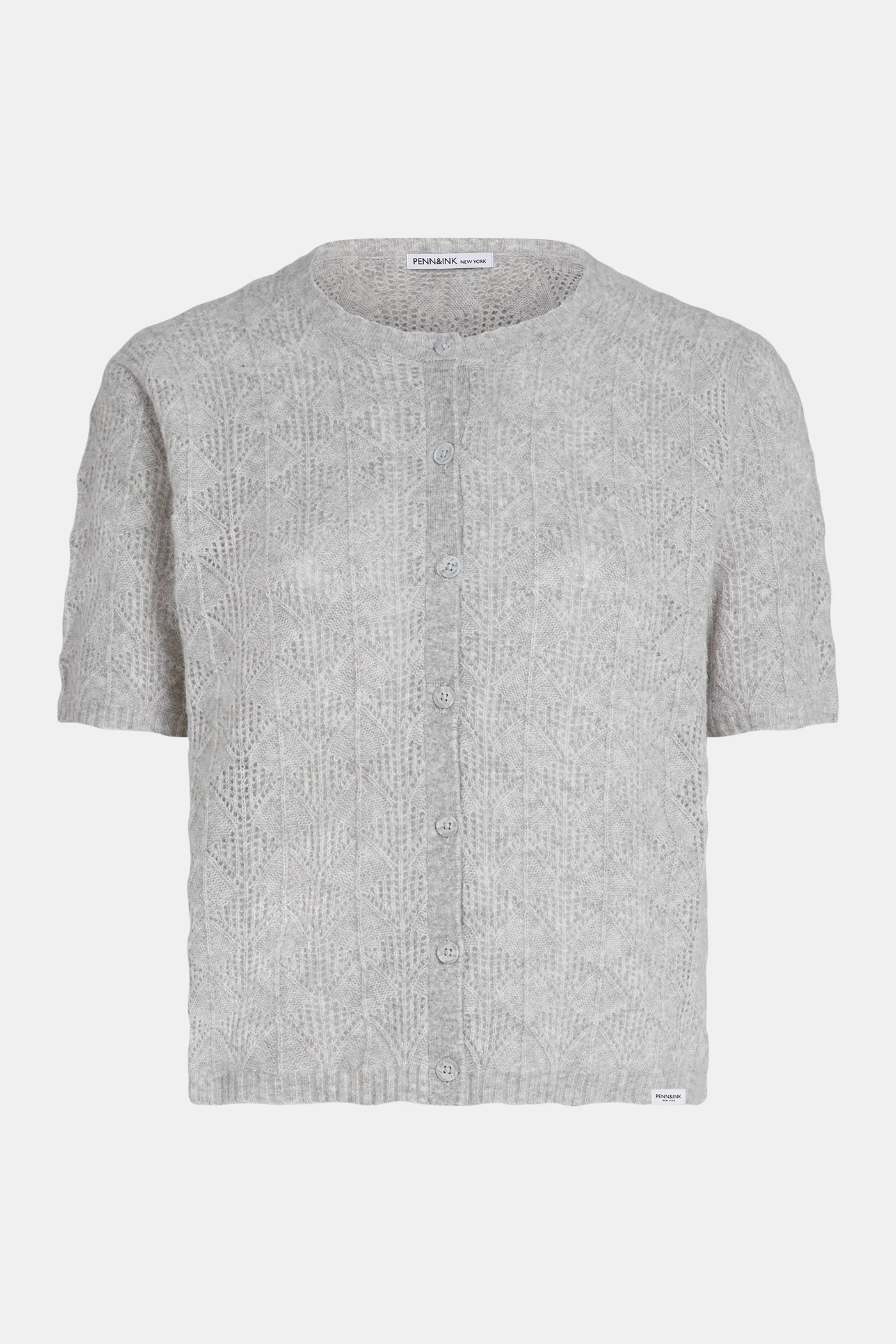 PENN&INK Cardigan Grey Melange
