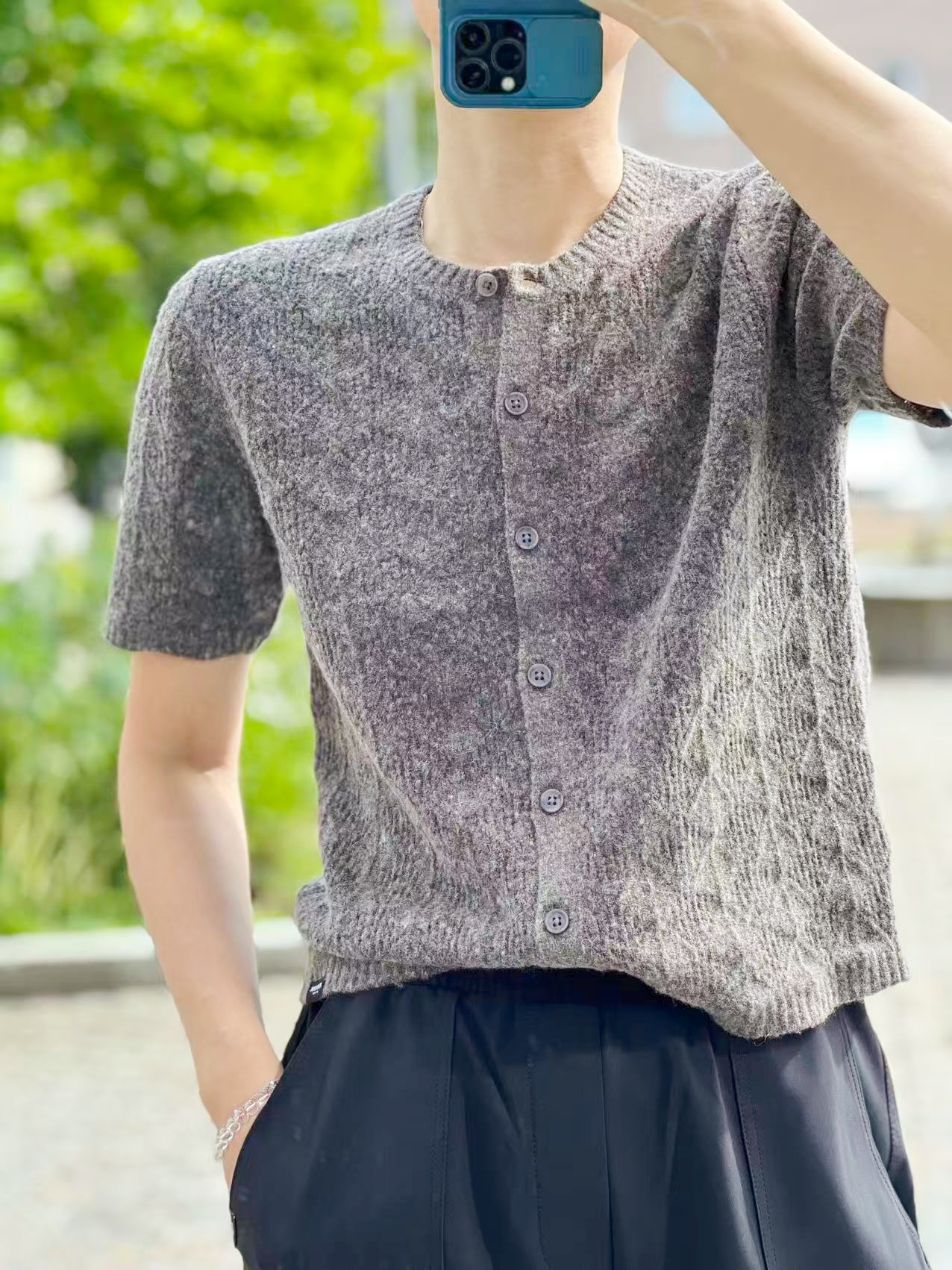 PENN&INK Cardigan Chocolate