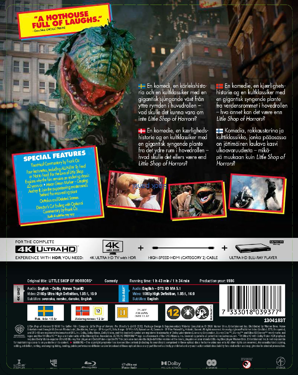 Little Shop of Horrors (Limited Edition Steelbook) (4K Ultra HD + Blu-ray) - 2