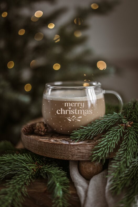 Majas Glasmugg Mugg Merry Christmas - 300 ml Majas Cottage