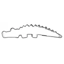 Gingerbread mold shaped like a crocodile