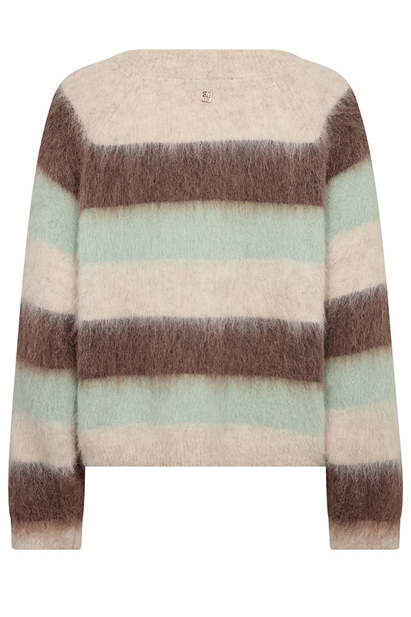 Mos Mosh - MMSuvi Stripe Knit Frosty Green - 4