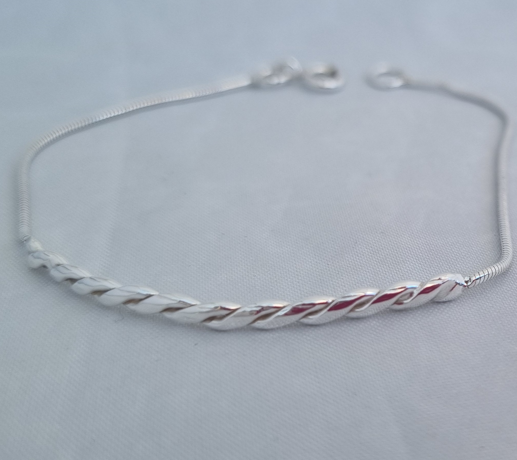 Armband tunn fläta 20 cm - 2