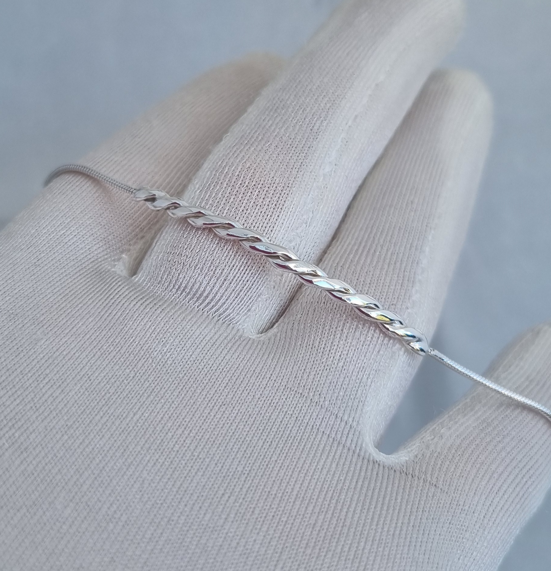 Armband tunn fläta 20 cm