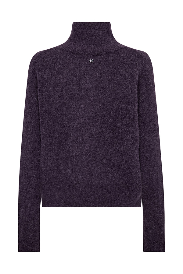 Mos Mosh - MMThora Knit Zip Cardigan Sweet Grape  - 4