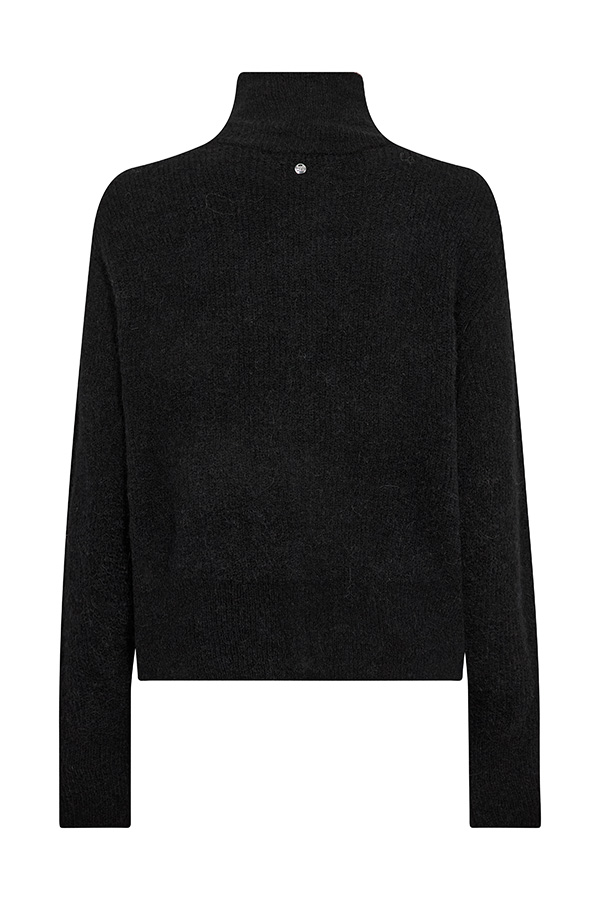 Mos Mosh - MMThora Knit Zip Cardigan Black - 4