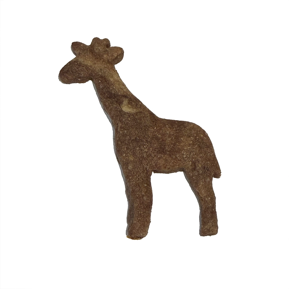 bake a small cookie that looks like a giraffe