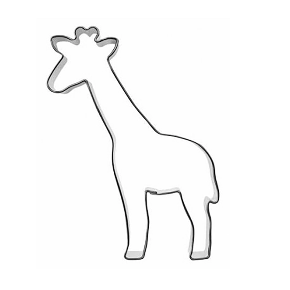Gingerbread cookie cutter shaped like a giraffe