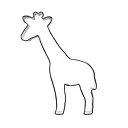 Gingerbread cookie cutter shaped like a giraffe