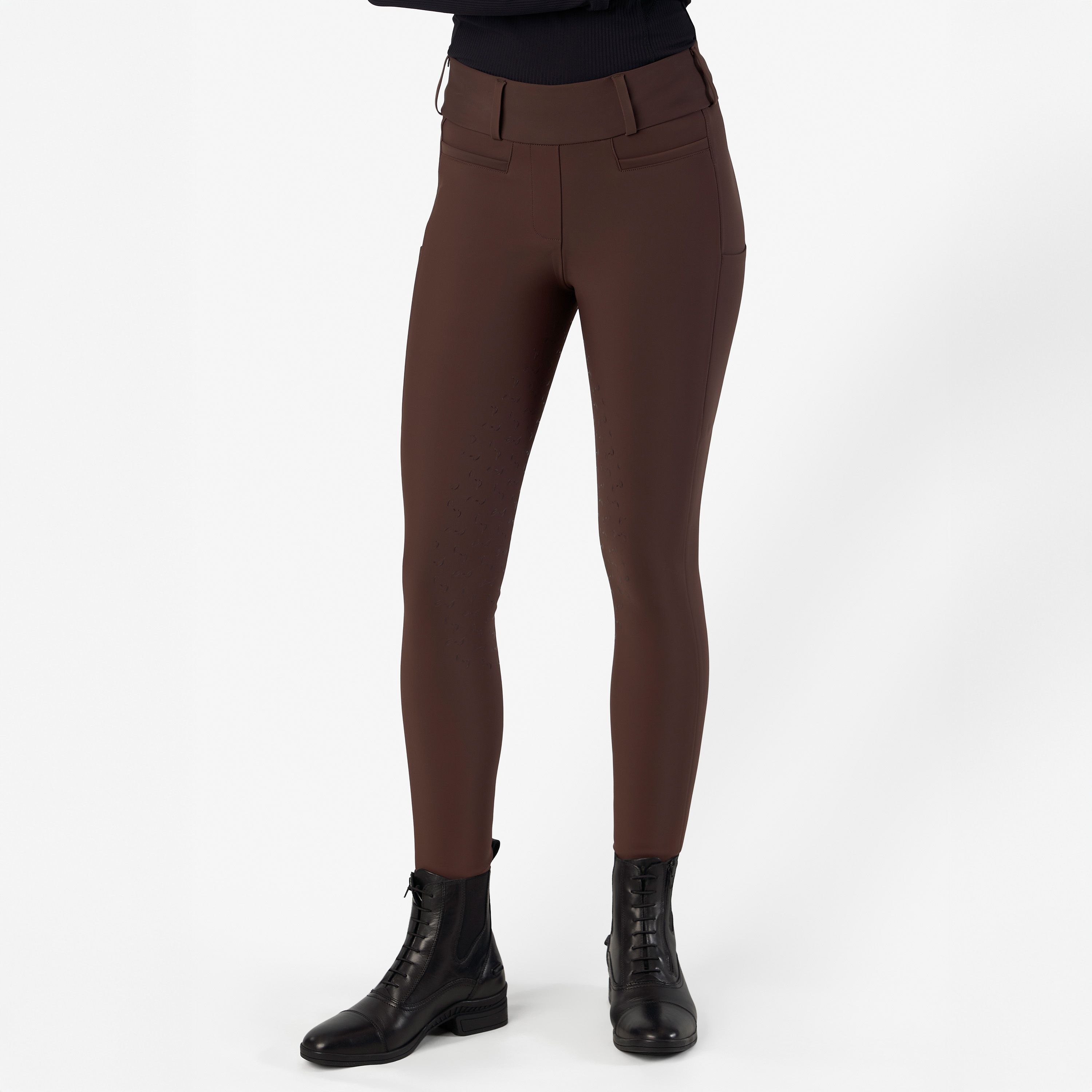 Euro-Star Vinterridtights Enforce FullGrip Maroon - 4