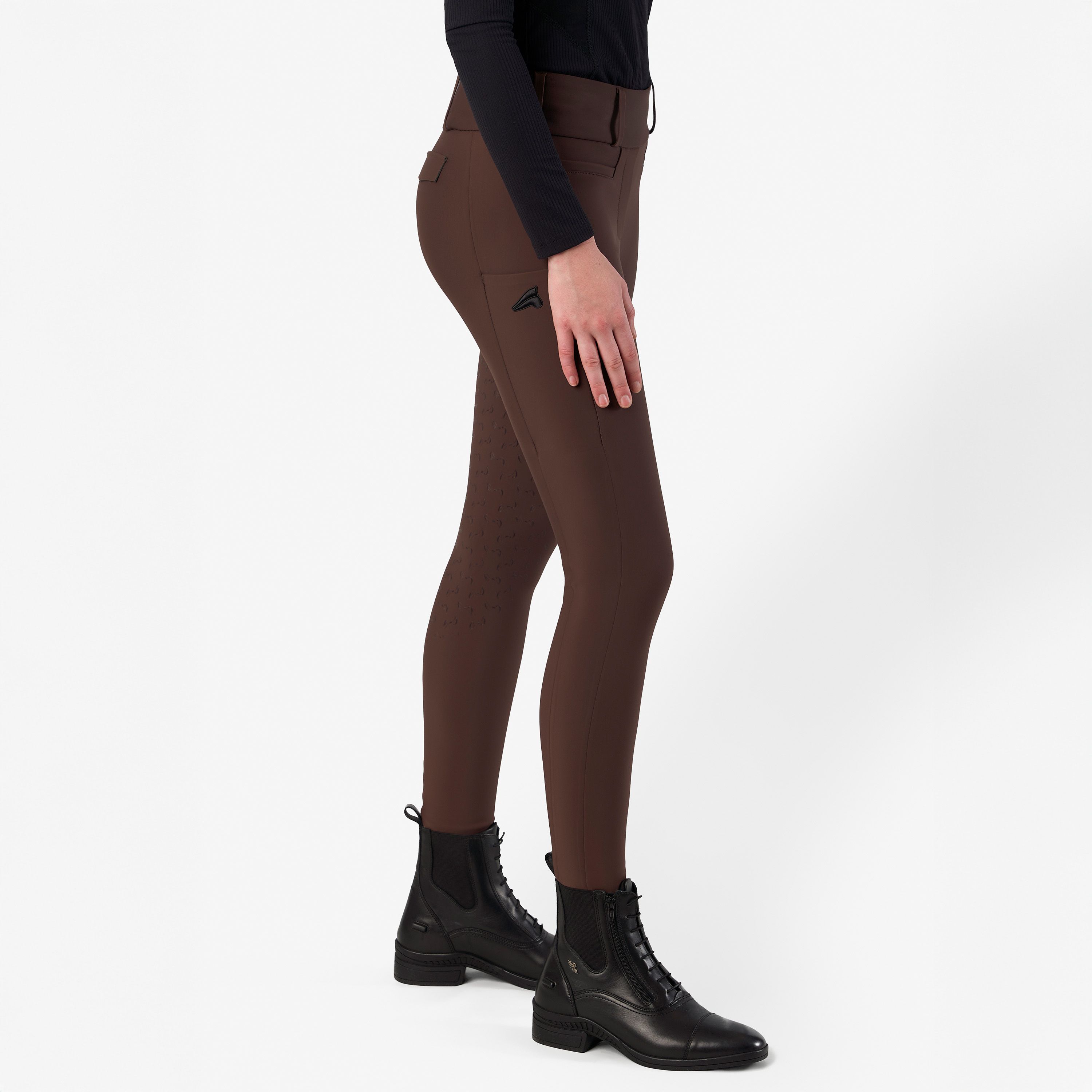 Euro-Star Vinterridtights Enforce FullGrip Maroon - 6