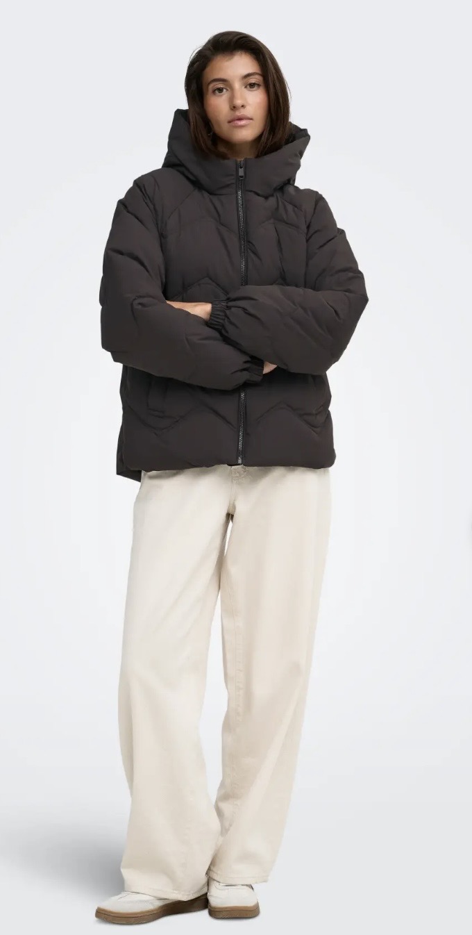 Jacqueline de Yong - Power Short Puffer Jacka Brun - 2