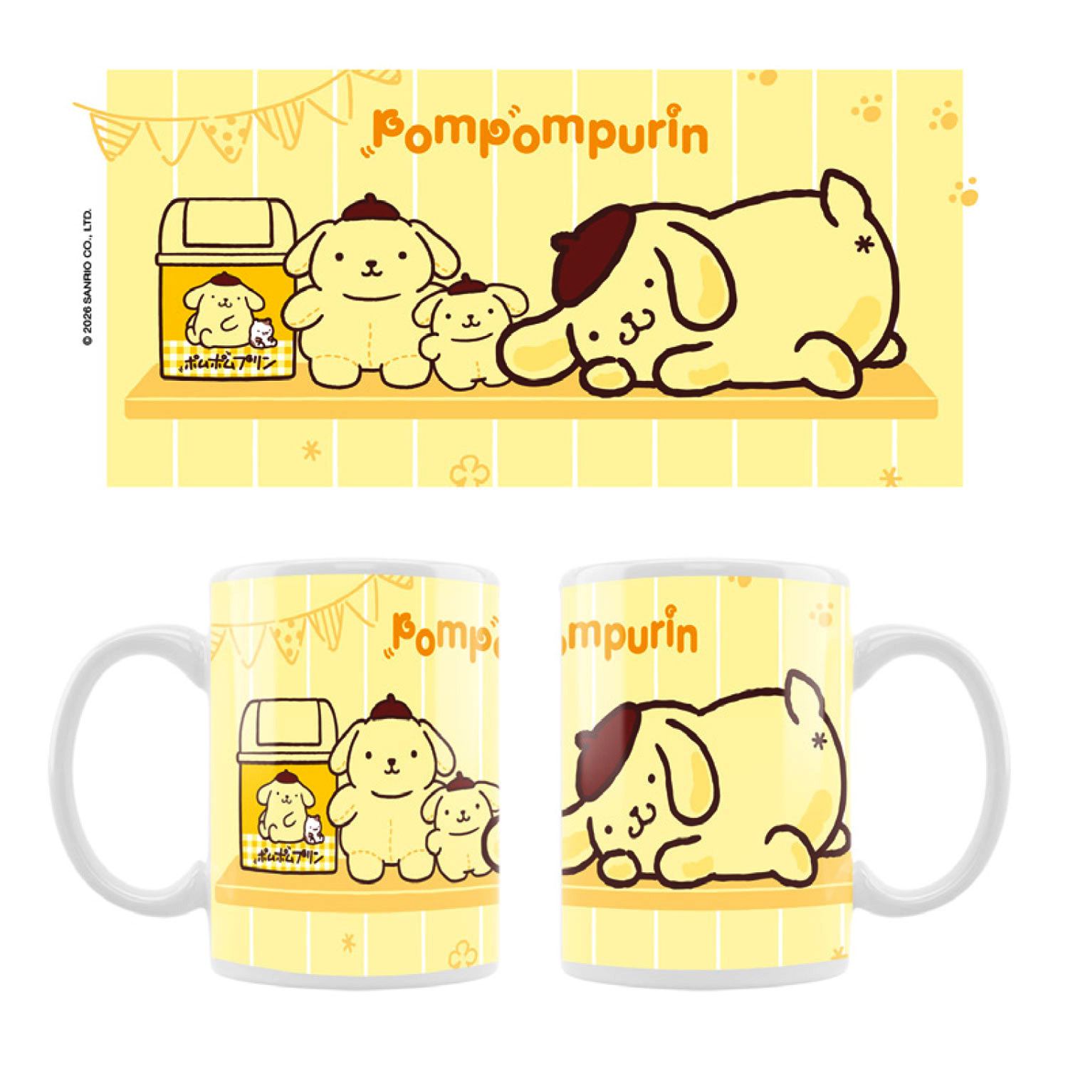 Pompompurin Porslinsmugg 400 ml - Squishy Cute Purin - 4
