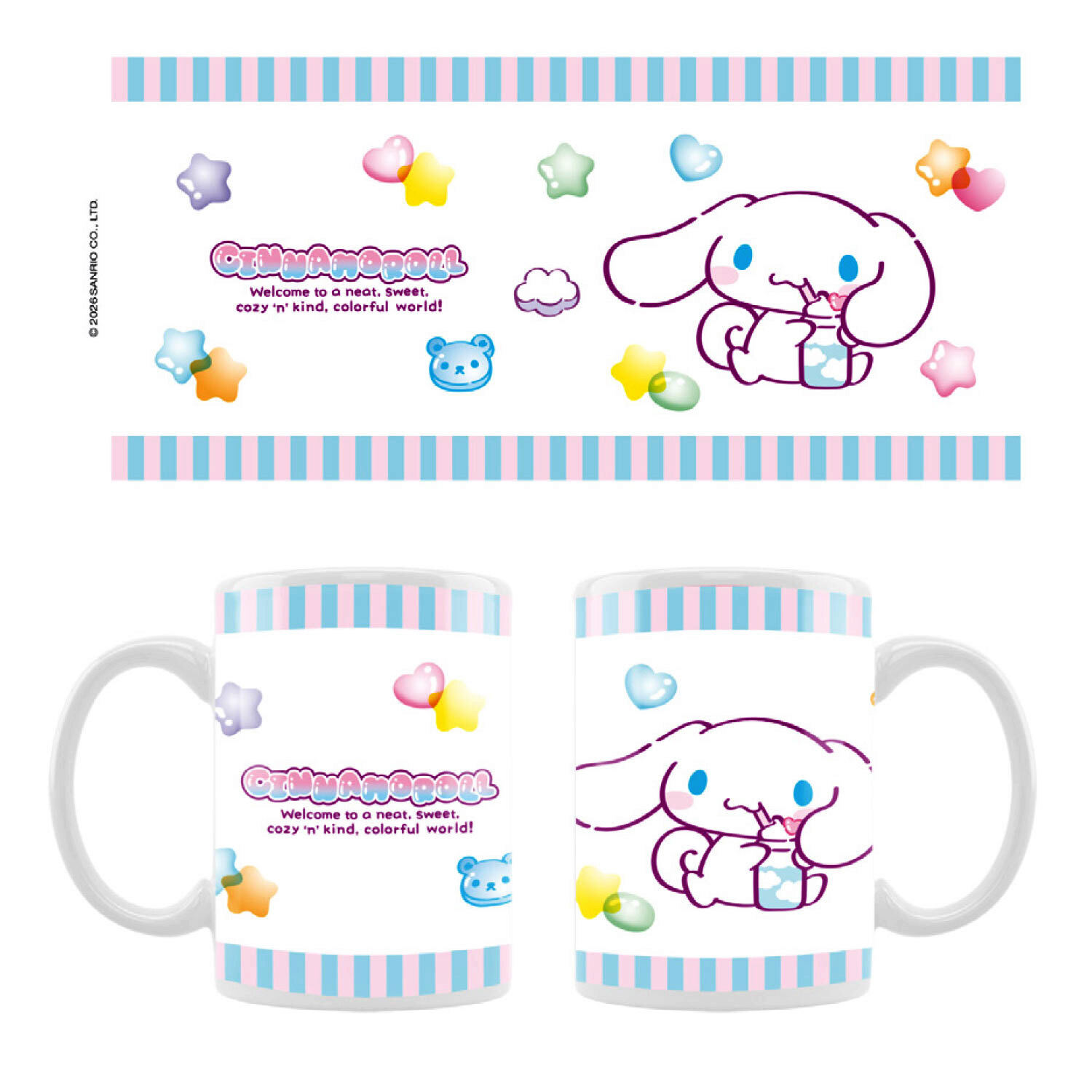 Cinnamoroll Porslinsmugg 400 ml - Candies - 4