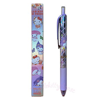 Hello Kitty and Friends Premium Holografisk Gelpenna i Presentask - Kuromi