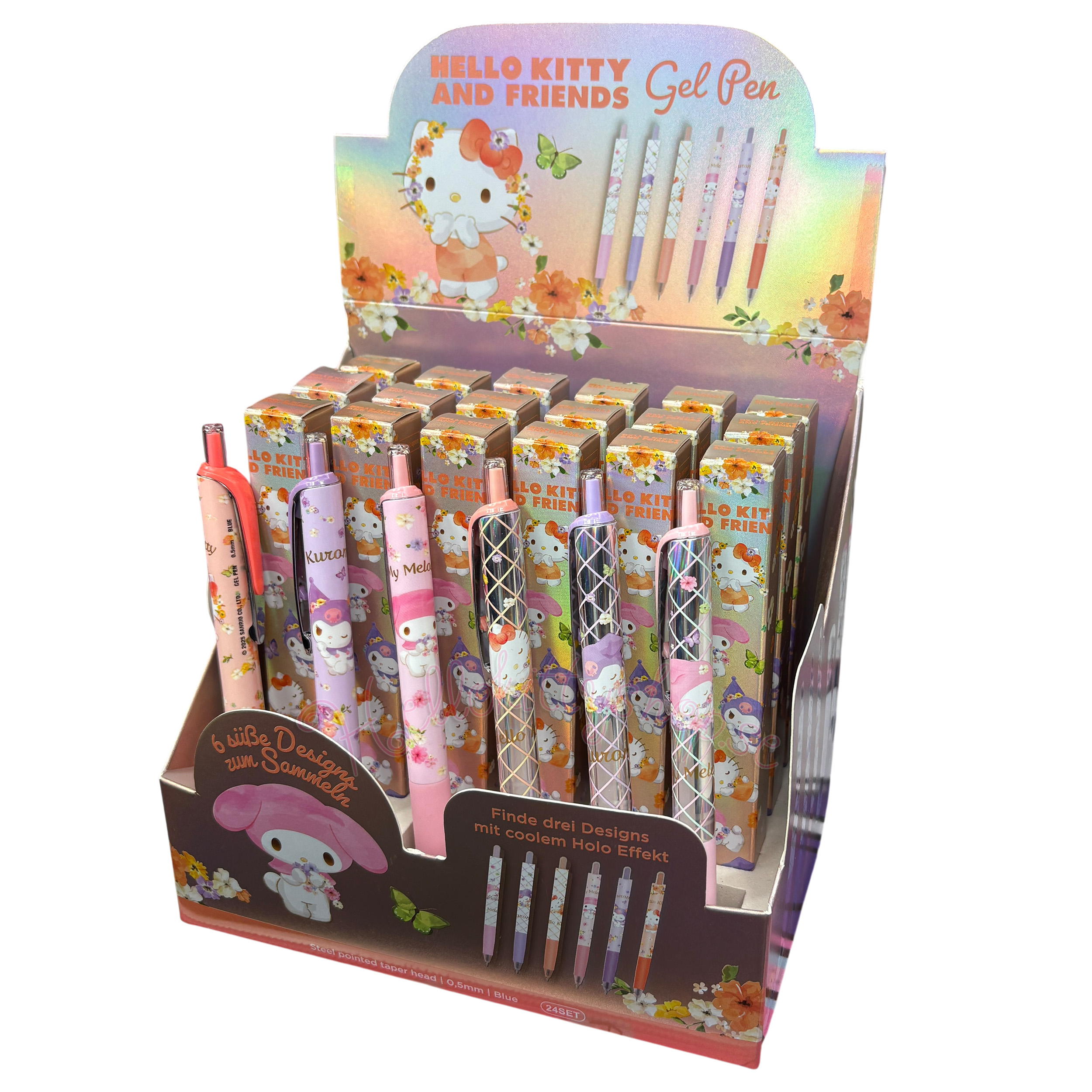 Hello Kitty and Friends Premium Holografisk Gelpenna i Presentask - Kuromi - 4