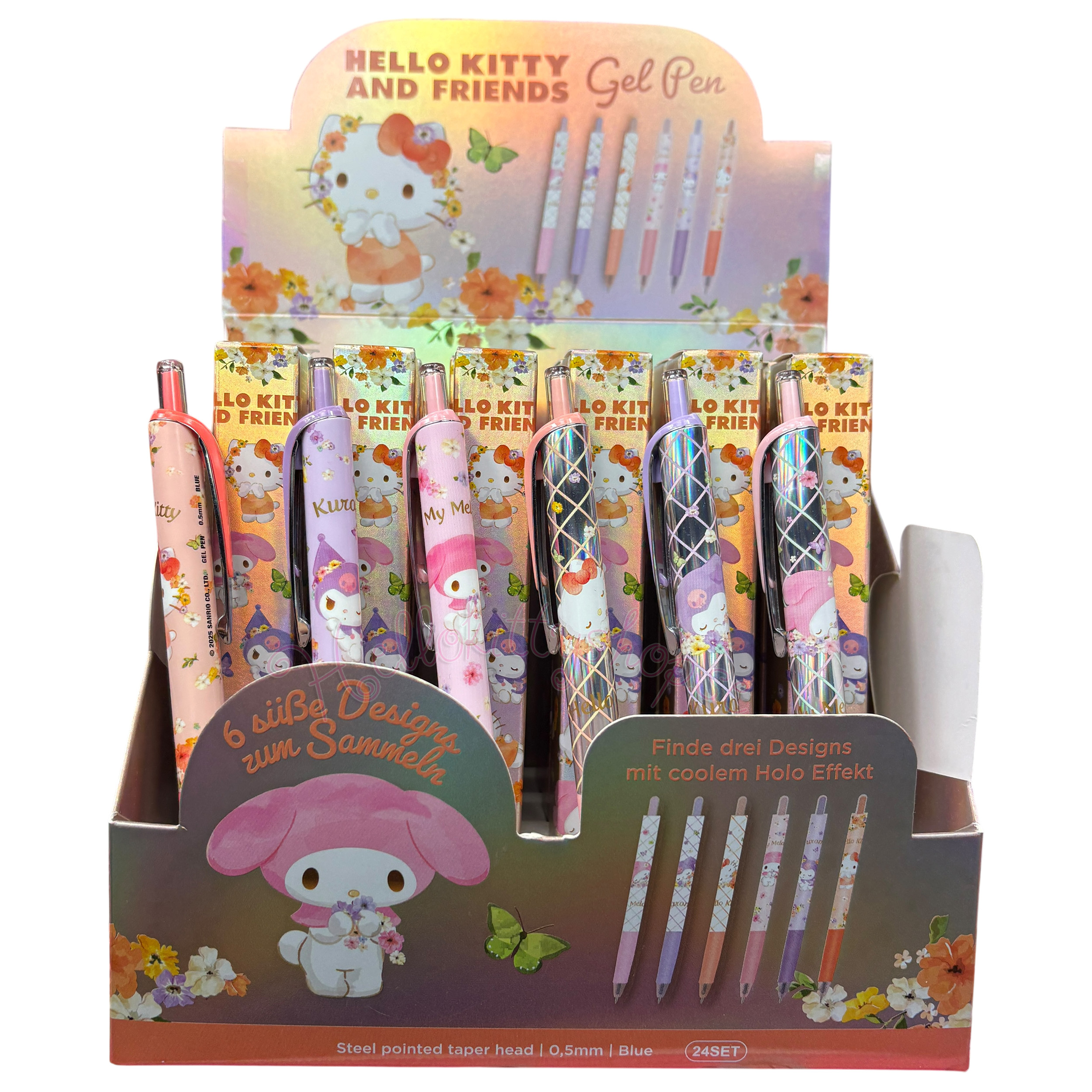Hello Kitty and Friends Premium Holografisk Gelpenna i Presentask - Kuromi - 3