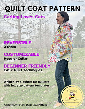 Mönster: Carling Loves Cats Quilt Coat Pattern 