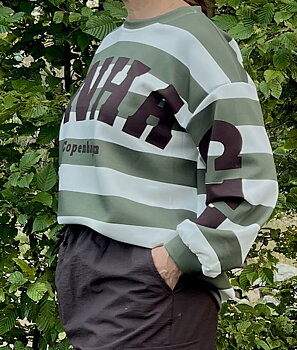 Marta Sweatshirt Nerina Armygrön/Brun