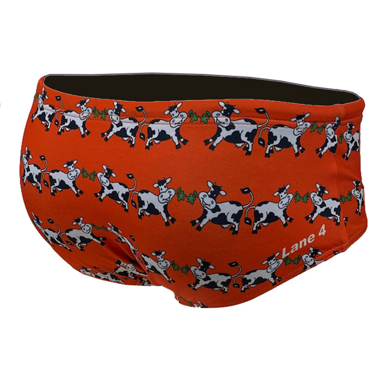 Badehose für Herren „Summertime“ orange „Training Trunk“ – Lane 4 - 2
