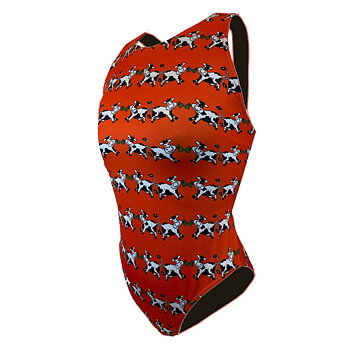 Girls' Swimsuit SUMMERTIME Orange XM - Lane 4