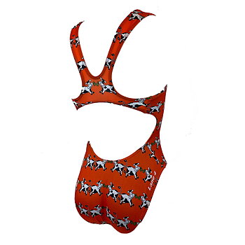 Girls' Swimsuit SUMMERTIME Orange XM - Lane 4