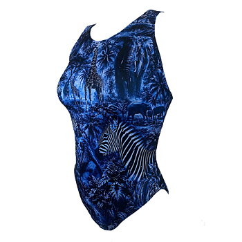 Girls' Safari Blue XM Swimsuit - Lane 4
